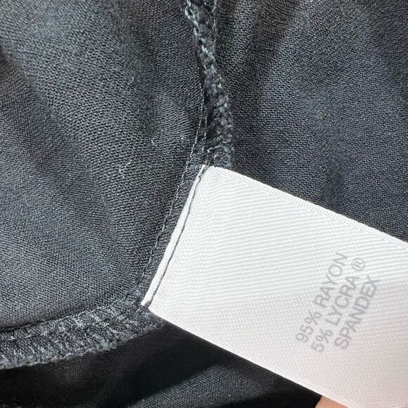 J.Jill Wearever Collection Mini Dress Womens Medium Black Long Sleeve Tunic Knit - Picture 6 of 8